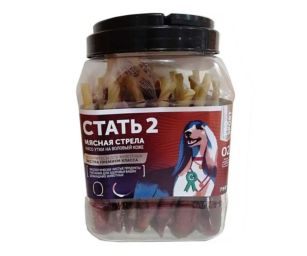 Лакомство Green Qzin (Грин Кьюзин) Стать-2 Сушеное Мясо Утки На Коже 750г 35564