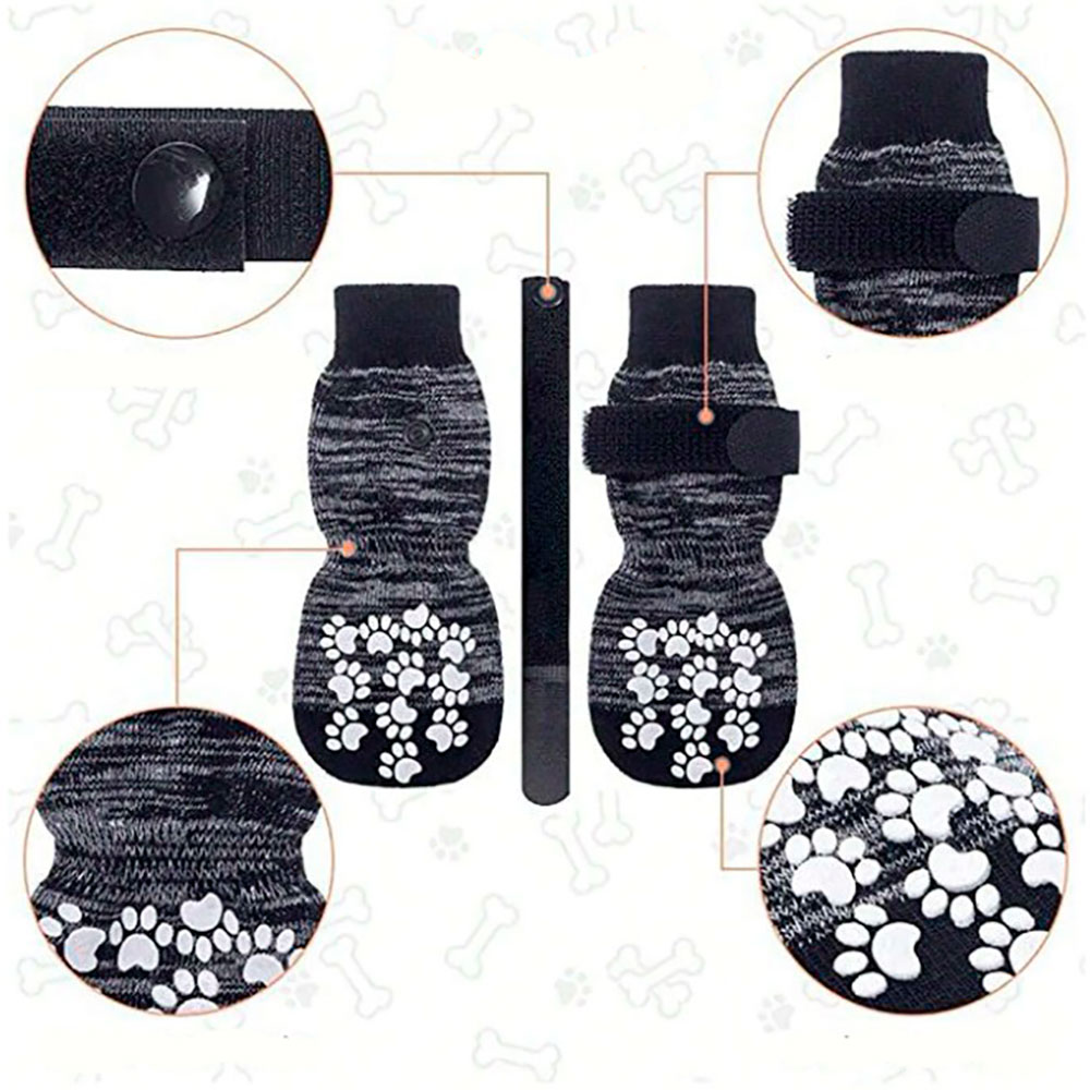 Носки Pet Fashion (Пет Фэшн) Для Собак H14 L Серый Липа