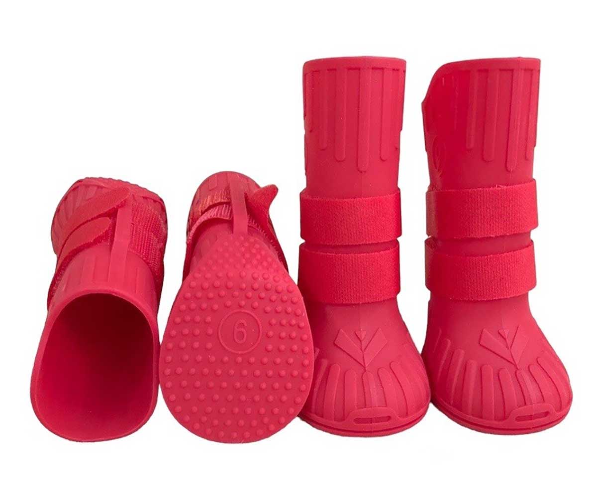 Сапожки Pet Fashion (Пет Фэшн) Для Собак Силикон 10 Красные