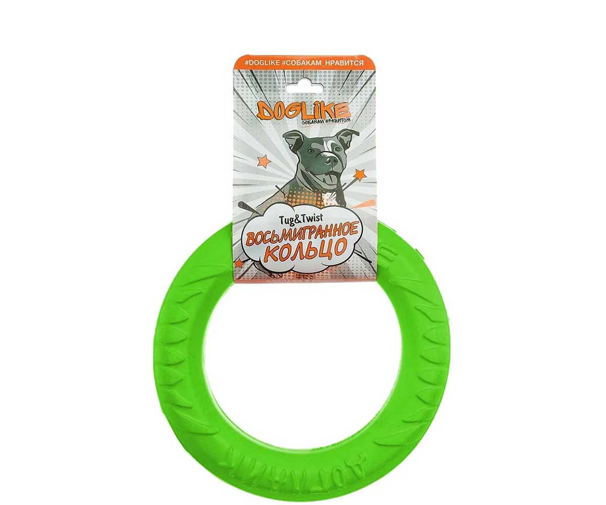 Игрушка Для Собак Doglike (Доглайк) Кольцо 8-Гранное Малое D-0390 Зеленый