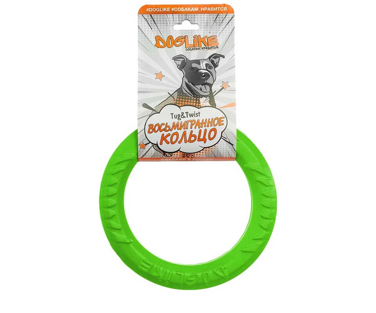 Игрушка Doglike (Доглайк) Для Собак Кольцо 8-Гранное Миниатюрное D-0393 Зеленый