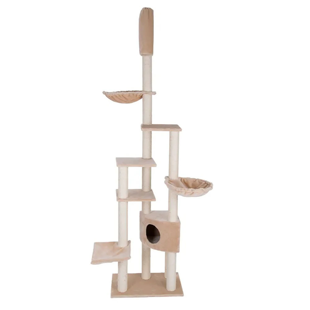 Игровой Комплекс Mypets (Майпетс) Multi-Storey Бежевый Когтеточка, Полка, Гамак, Домик 241-272*92*76см 50897