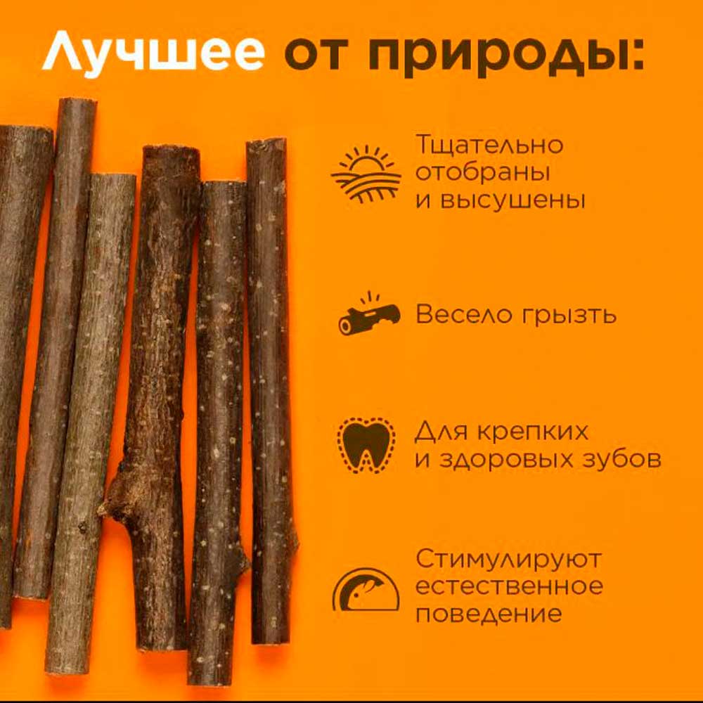 Лакомство Little One (Литтл Ван) Для Грызунов Лакомые Ветви Орешника 35г