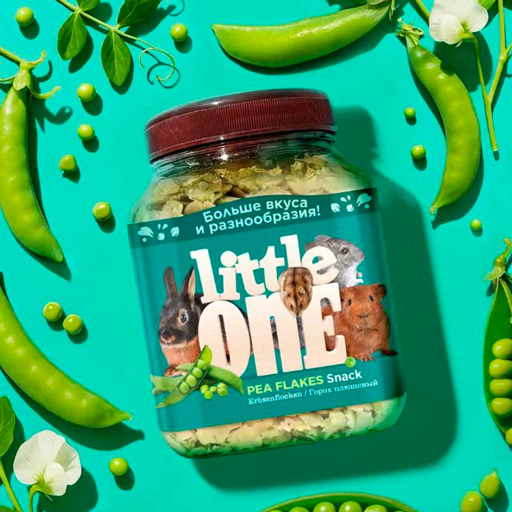 Лакомство Little One (Литтл Ван) Для Грызунов Плющеный Горох 140г