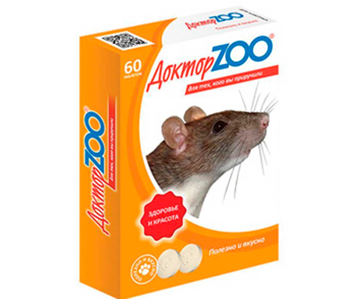 Витамины Доктор Zoo (Зоо) Для Крыс и Мышей 60т