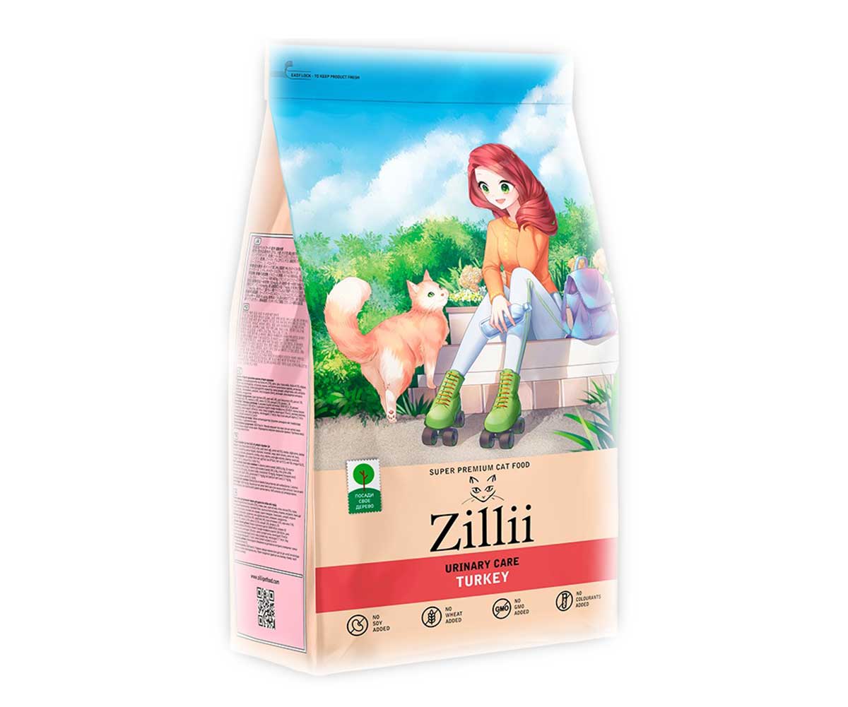 Сухой Корм Zillii (Зилли) Для Кошек Ph Контроль Индейка Urinary Care Cat 2кг 5658171