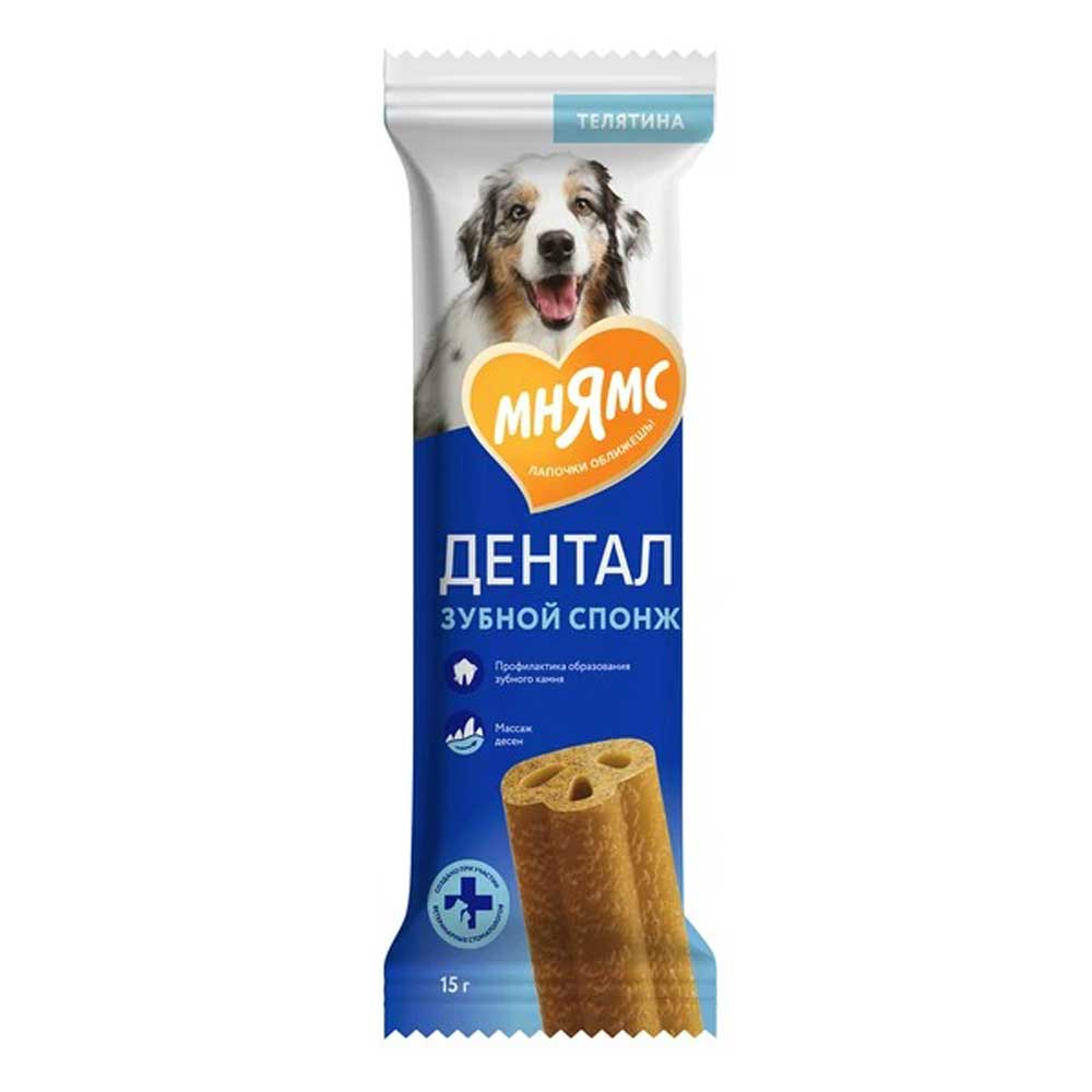 Лакомство Мнямс Dental Для Собак Зубные Спонжи 15г