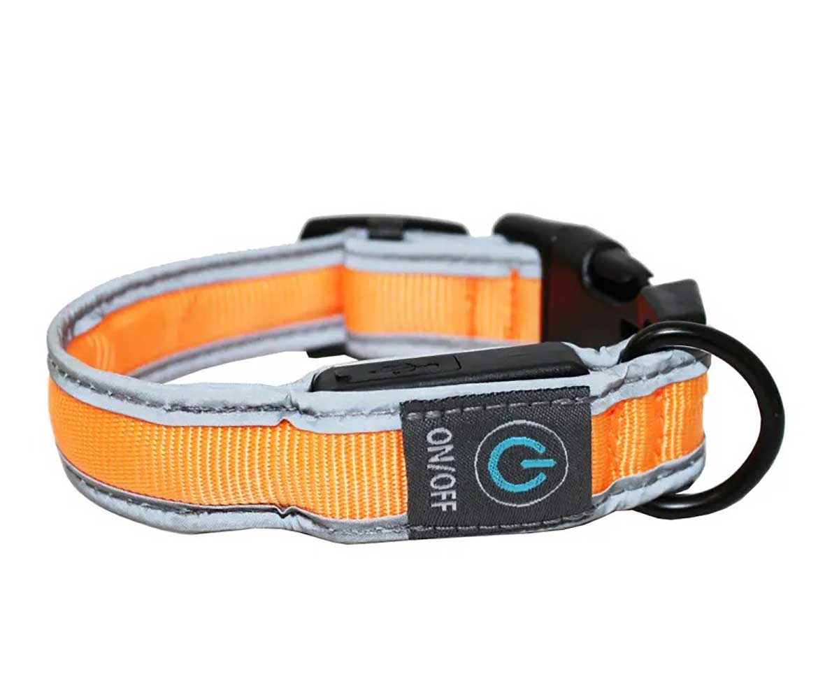 Ошейник Led (Лэд) Usb Эконил 2,5*25-30см Xs Ц906 Нейлон Красный