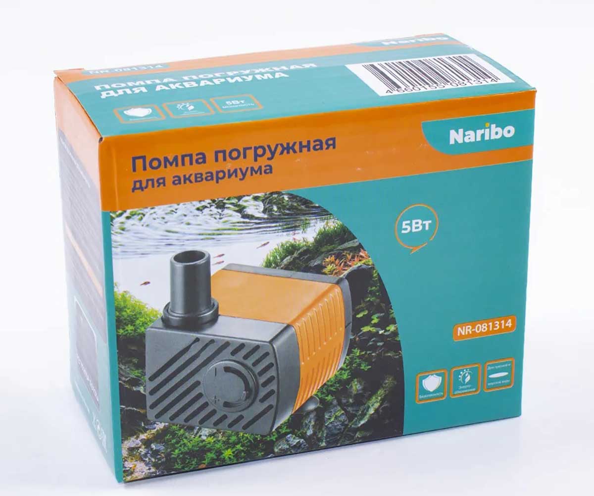 Помпа Naribo (Нарибо) Погружная 5вт 450л/Ч Nr-081314