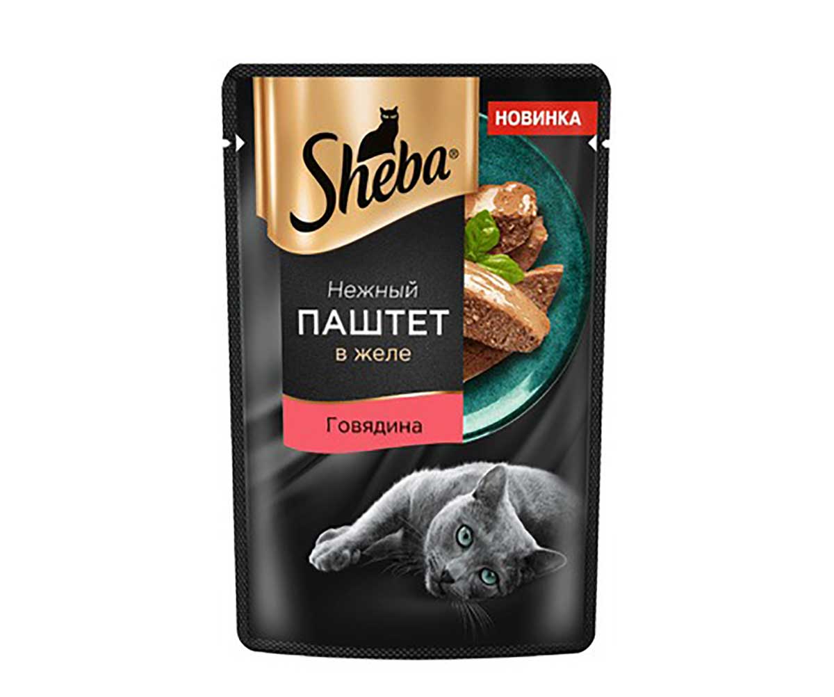 Влажный Корм Sheba (Шеба) Для Кошек Говядина Паштет 75г (1*28)