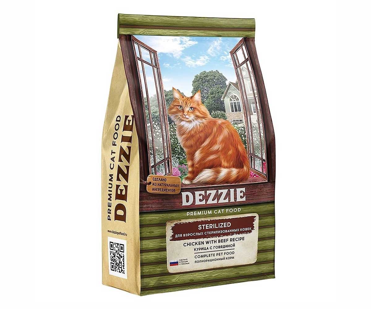 Сухой Корм Dezzie (Деззи) Для Стерилизованных Кошек Курица и Говядина Sterilized Cat 10кг 5659133