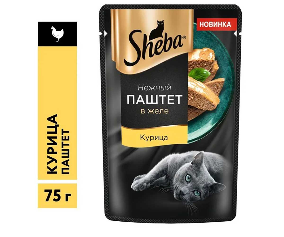 Влажный Корм Sheba (Шеба) Для Кошек Курица Паштет 75г (1*28)