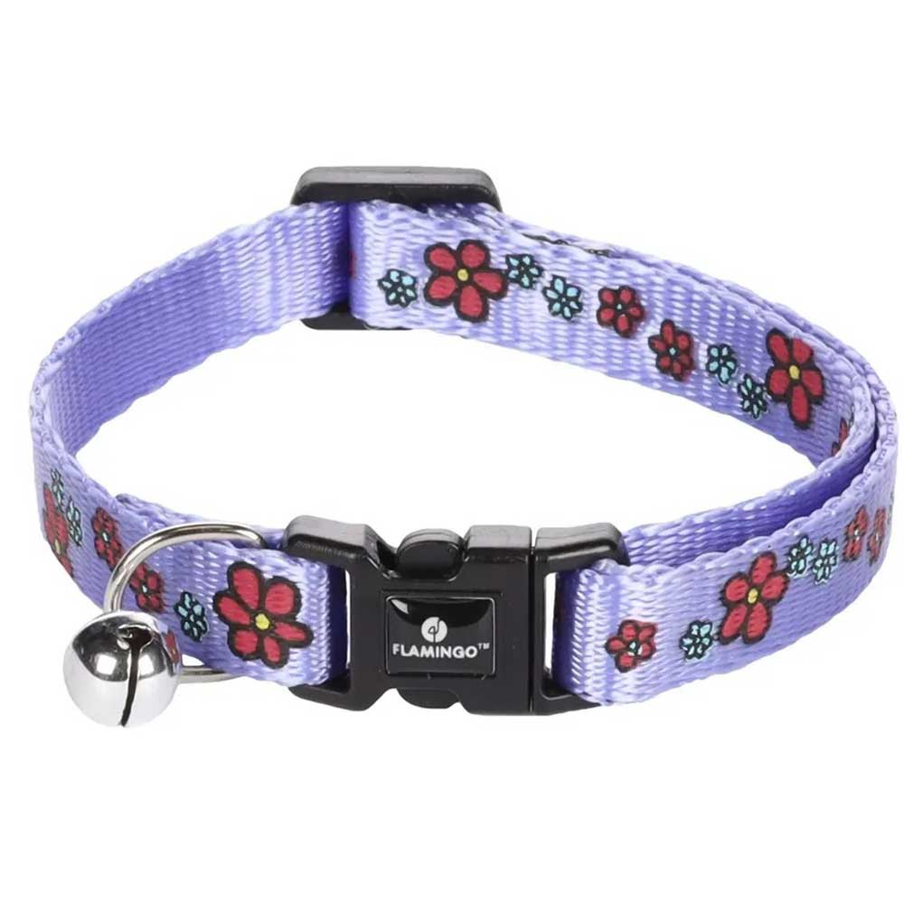 Ошейник Trixie (Трикси) Ziggi Для Кошек Нейлон 20-35см/10мм Fl1031340 Сиреневый