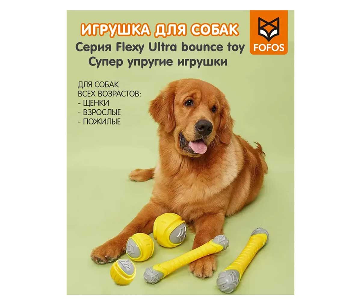 Игрушка Fofos (Фофос) Для Собак Мячик Для Чистки Зубов L 10см D05265