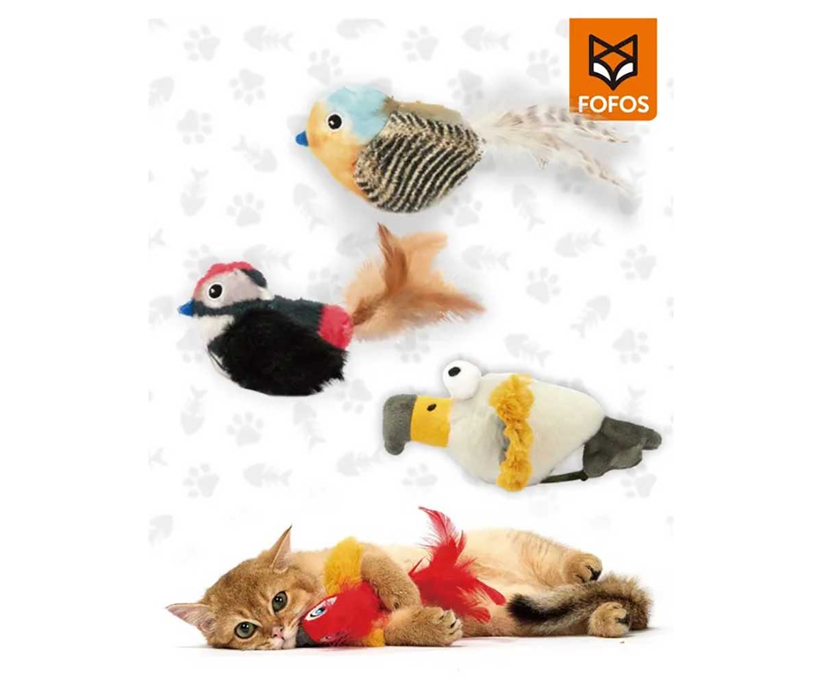 Игрушка Fofos (Фофос) Попугай Со Звуковым Чипом 18*9*6см Dcf18656