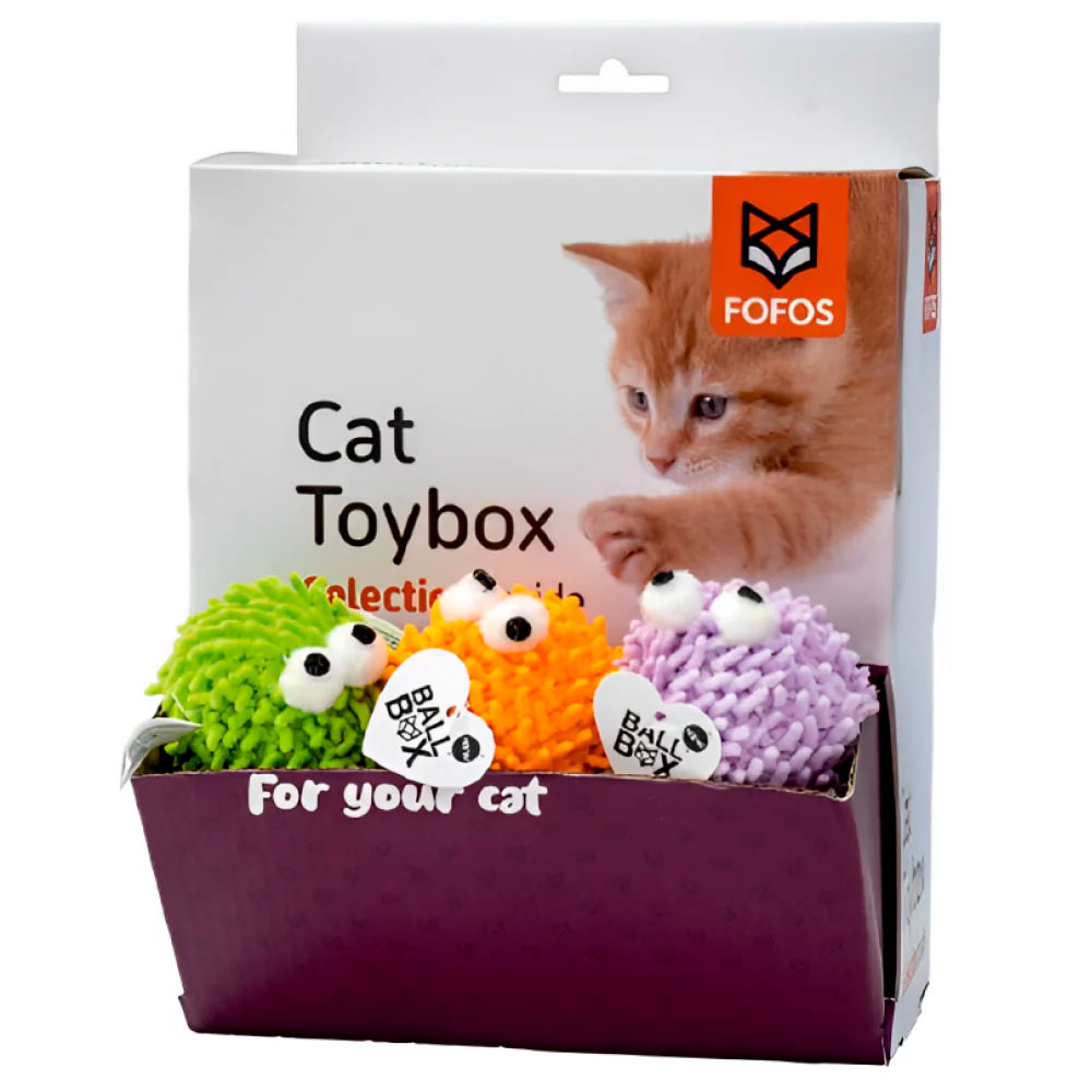 Игрушка Для Кошек Fofos (Фофос) Мяч с Глазками 5*4,5*4,5см МИКС Dcf18333