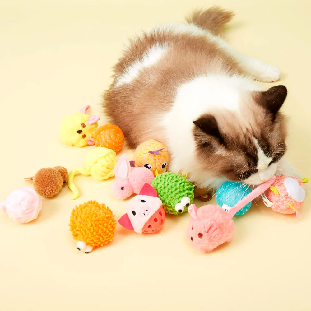 Игрушка Для Кошек Fofos (Фофос) Мяч с Глазками 5*4,5*4,5см МИКС Dcf18333