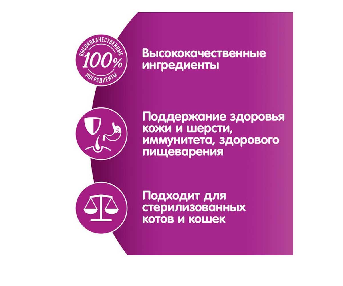 Сухой Корм Whiskas (Вискас) Для Стерилизованных Кошек Курица 800г (1*8)