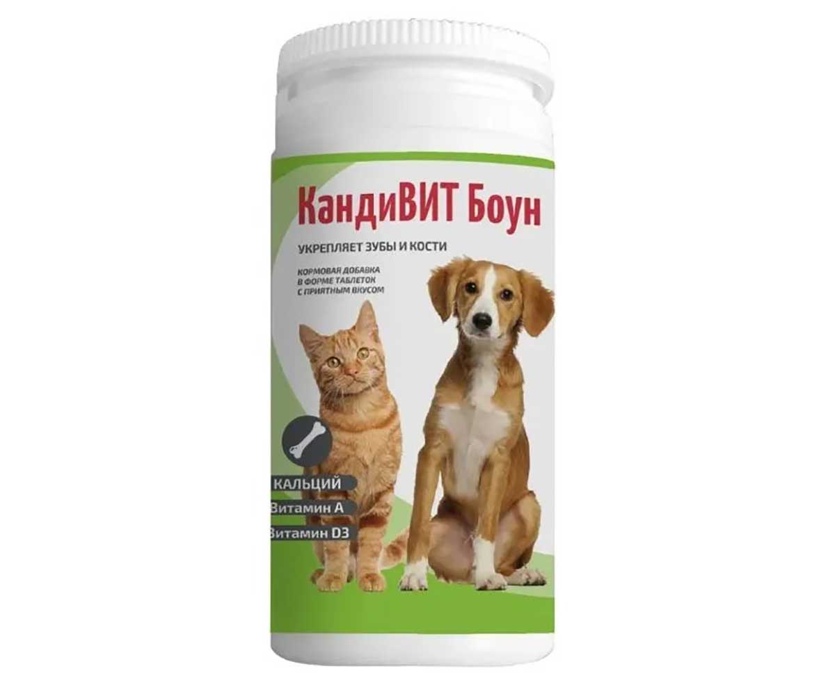 Витамины Кандивит Боун Для Собак и Кошек 50-Таблеток