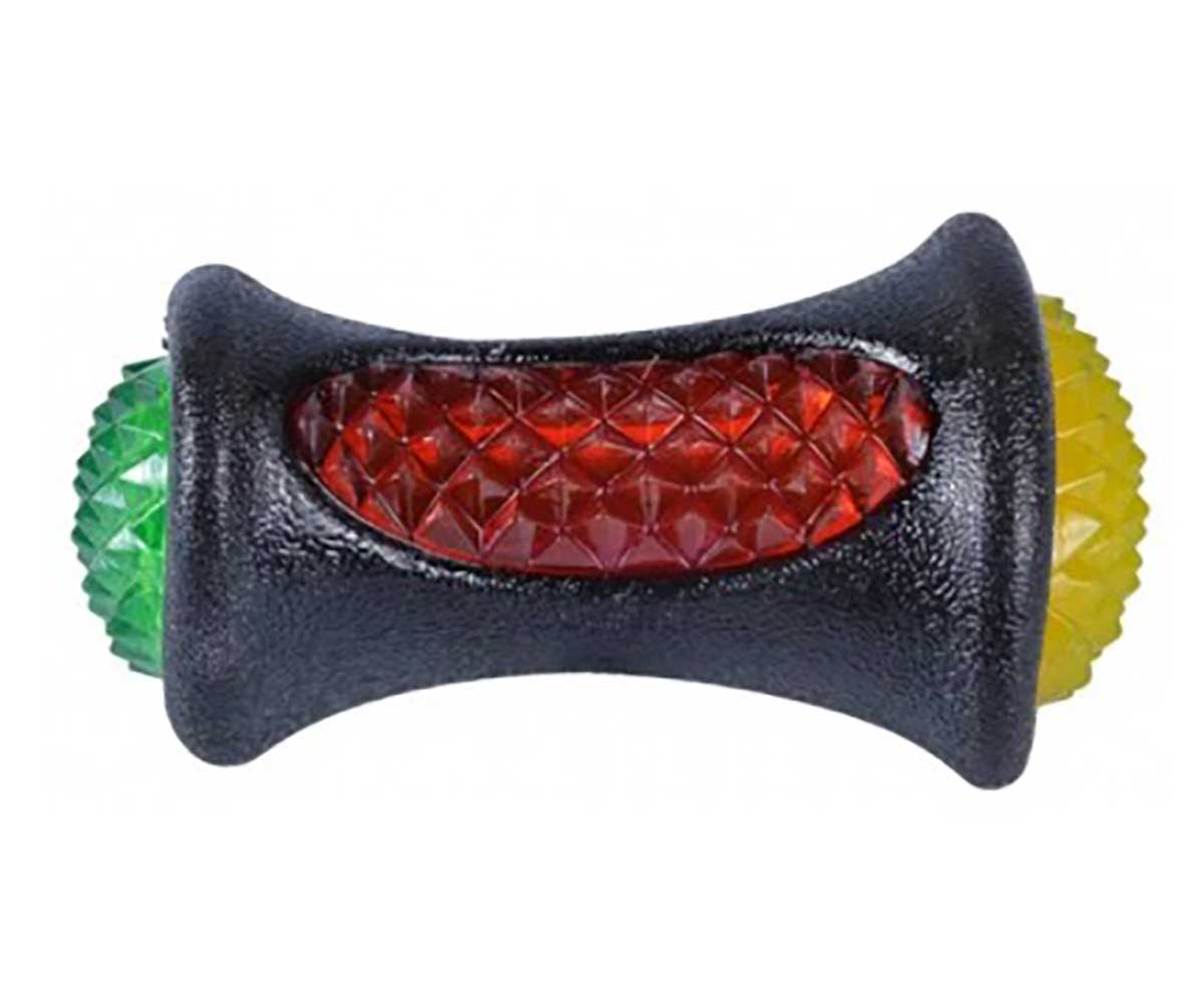 Игрушка Nunbell (Нанбелл) Для Собак Гантель-Светофор Термопластичная Резина Мигает 31019-0223 12*7см
