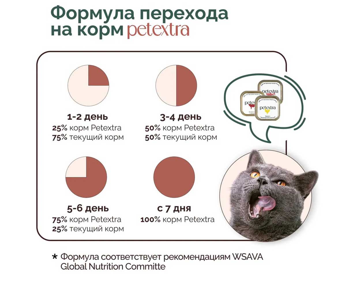 Влажный Корм Petextra (Петэкстра) Для Кошек Рыбный Деликатес Мусс 100г (1*16)