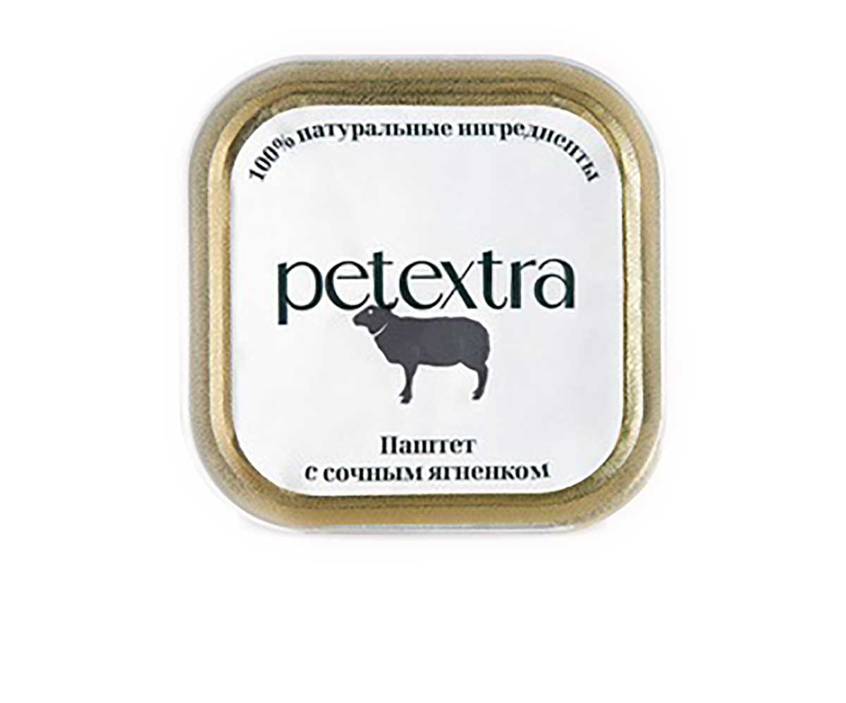 Влажный Корм Petextra (Петэкстра) для Кошек Ягненок Сочный Паштет 100г (1*16)