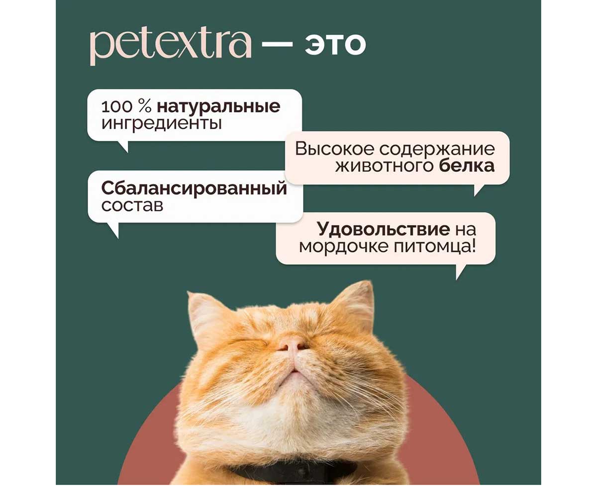 Влажный Корм Petextra (Петэкстра) Для Кошек Кролик Нежный Мусс 100г (1*16)