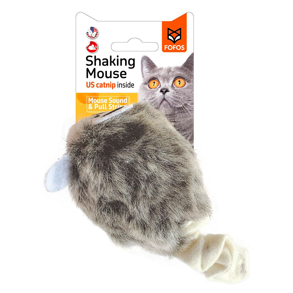 Игрушка Для Кошек Fofos (Фофос) Мышь Шумелка Интерактивная 12*4см Dcf18366