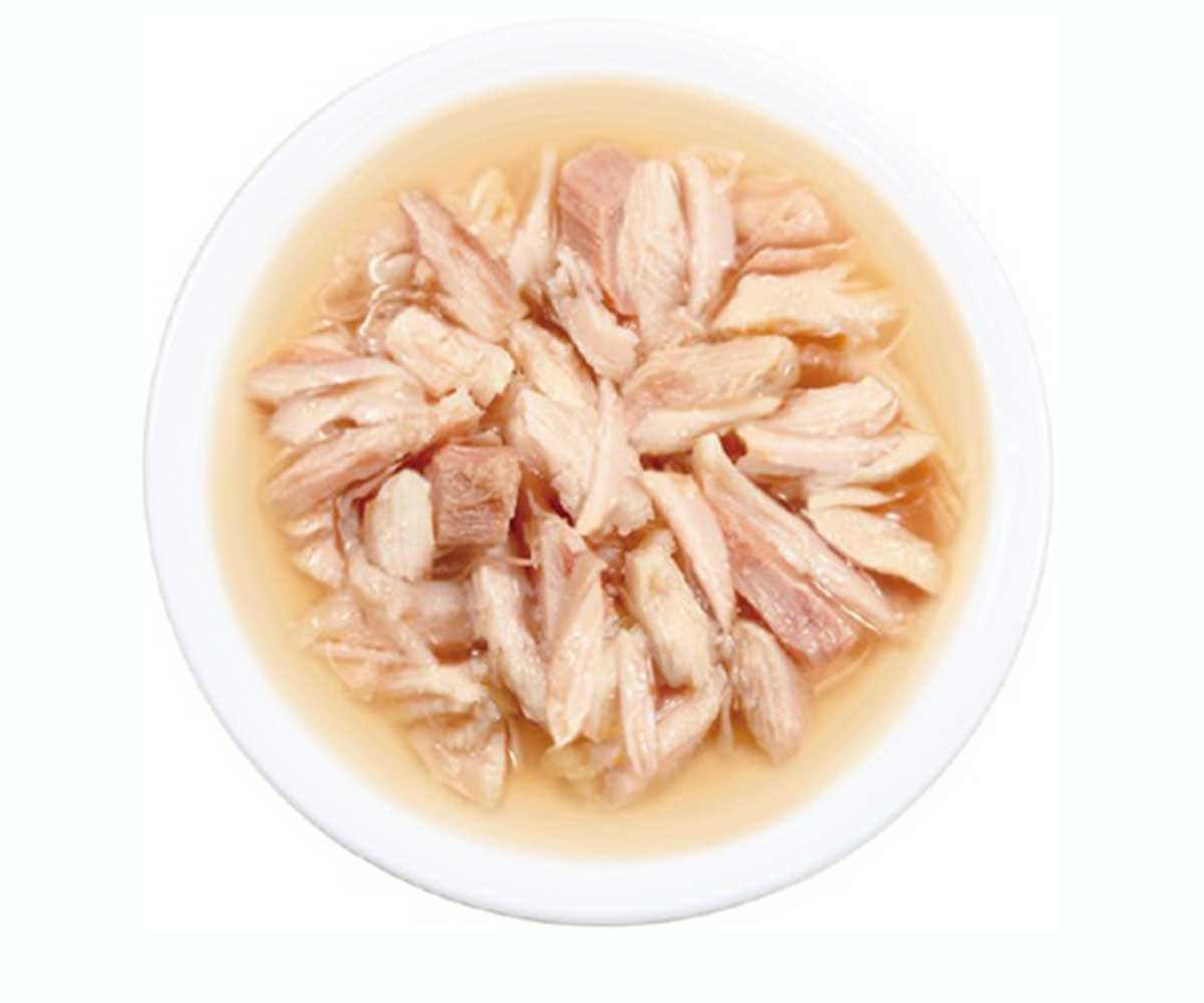 Консервы Inaba (Инаба) Toromi Для Кошек Филе Курица, Тунец Магуро и Гребешок в Бульоне 80г  (1*24)
