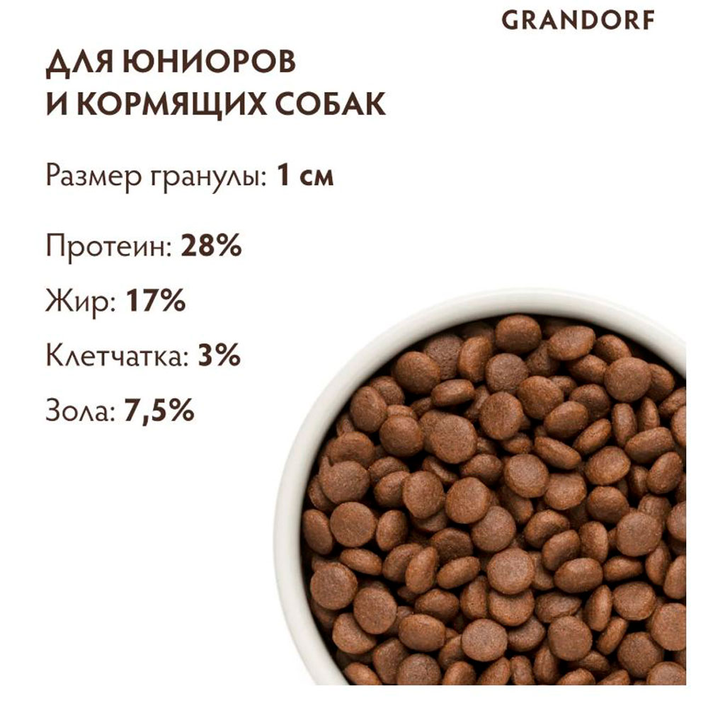 Сухой Корм Grandorf (Грэндорф) Junior Lamb&Rice Для Щенков Ягненок и Индейка 1кг 0884