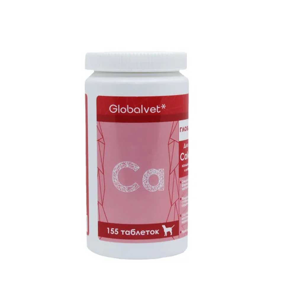 Globalvet (Глобалвет) Витамины  Комплекс Для Собак Кальций Фосфор Витамины-Д 155т