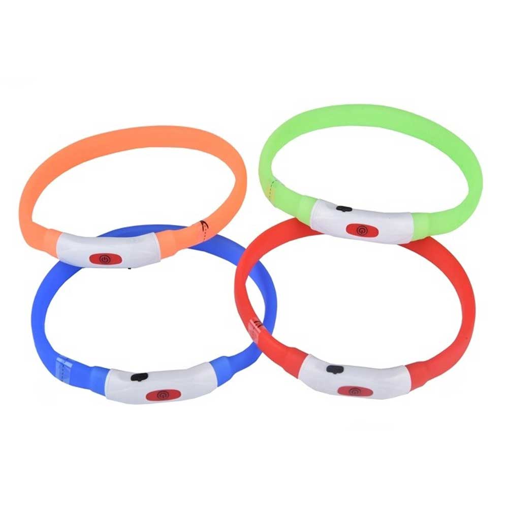 Ошейник Nunbell (Нанбелл) Для Собак 40*1,5см 7led 3-Режима 30919-0283 Светящийся