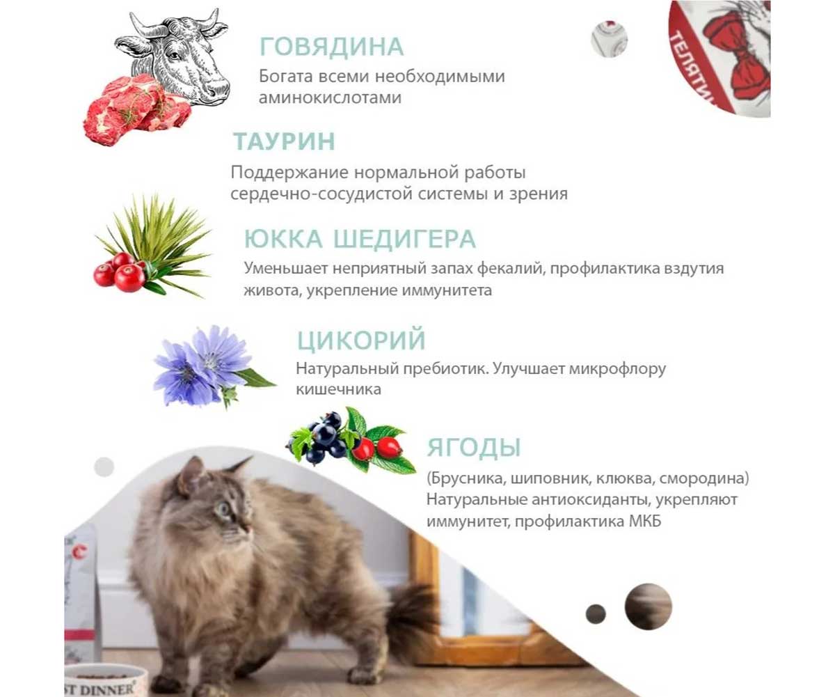 Сухой Корм Best Dinner (Бест Диннер) Для Стерилизованных Кошек Говядина и Яблоко Cat Adult Sterilized 10кг 75060/2014