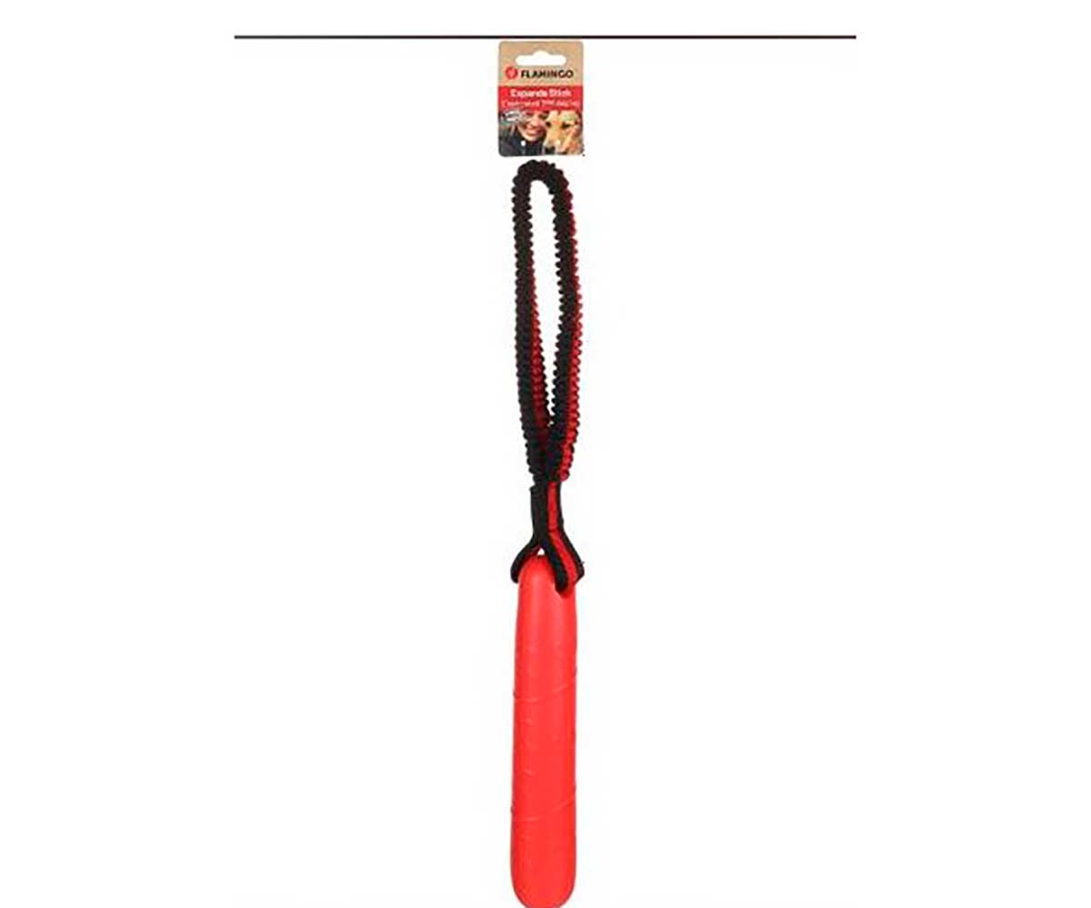 Игрушка Flamingo (Фламинго) Для Собак Палка На Веревке Красный 55/4,5см Fl522575