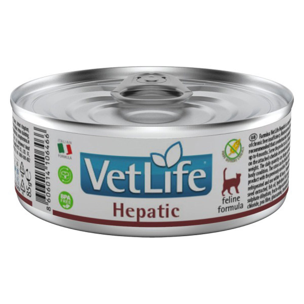 Консервы Farmina (Фармина) Vet Life Cat Hepatic Для Кошек При Заболевании Печени 85г 106466