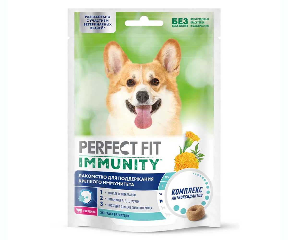 Лакомство Perfect Fit (Перфект Фит) Для Собак Говядина Иммунитет 90г (1*12)
