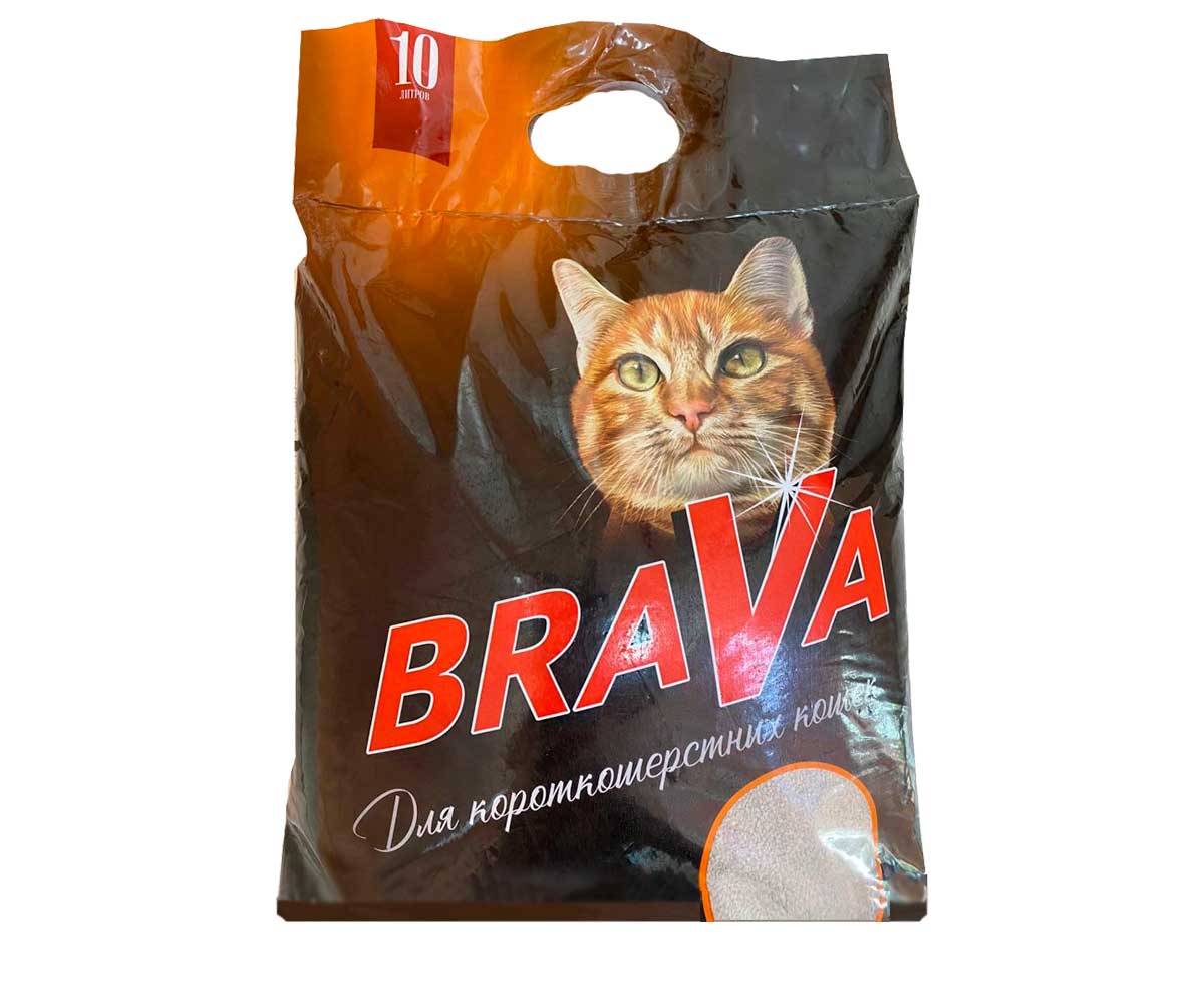 Наполнитель Для Короткошерстных Кошек Brava (Брава) Комкующийся 10л (1*1)