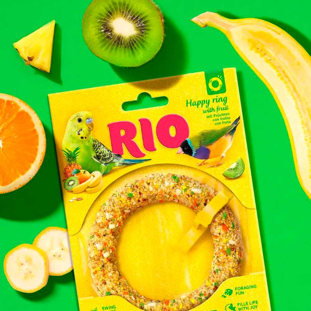 Лакомство Rio (Рио) Для Волнистых Попугаев и Экзотов Веселое Колечко Лакомство-Игрушка 80г