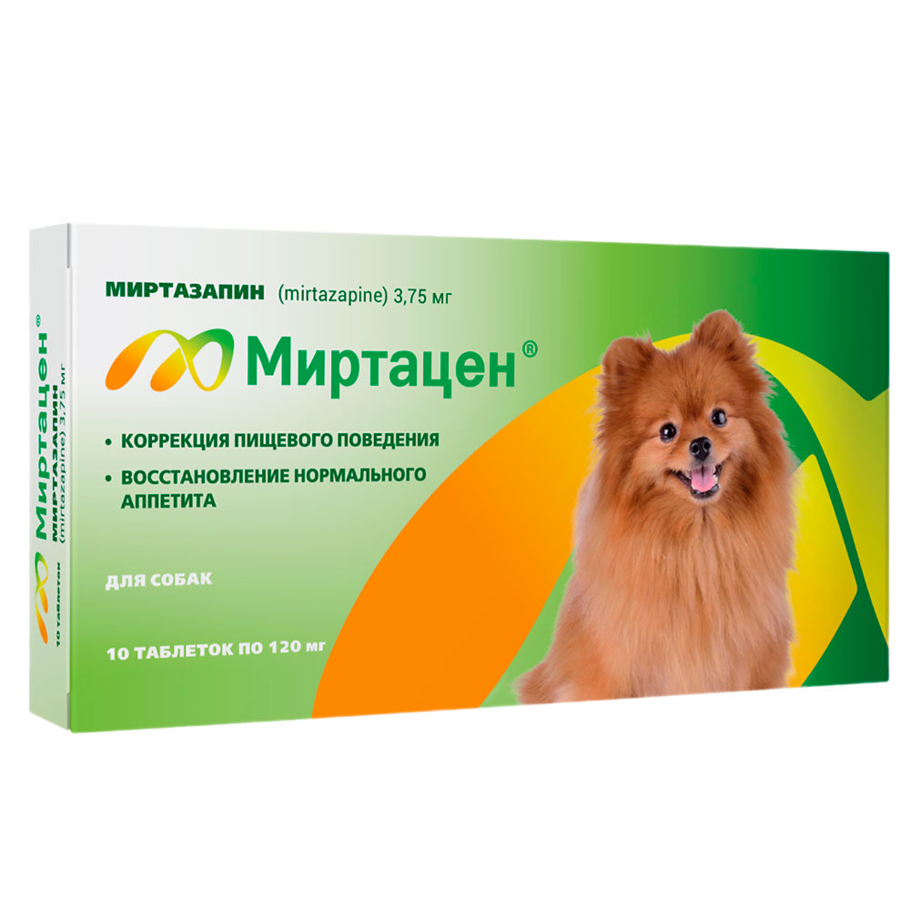 Миртацен Таблетки Для Восстановления Аппетита у Собак 3,75мг 10таб Apicenna