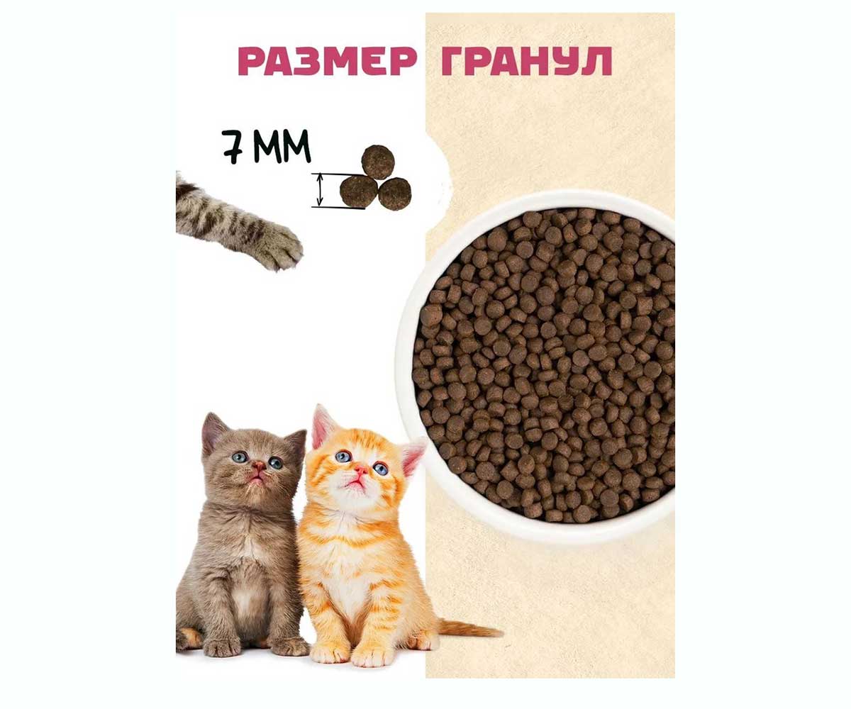 Сухой Корм Brooksfield (Бруксфилд) Low Grain Kitten Для Котят Курица и Рис 400г 5660100