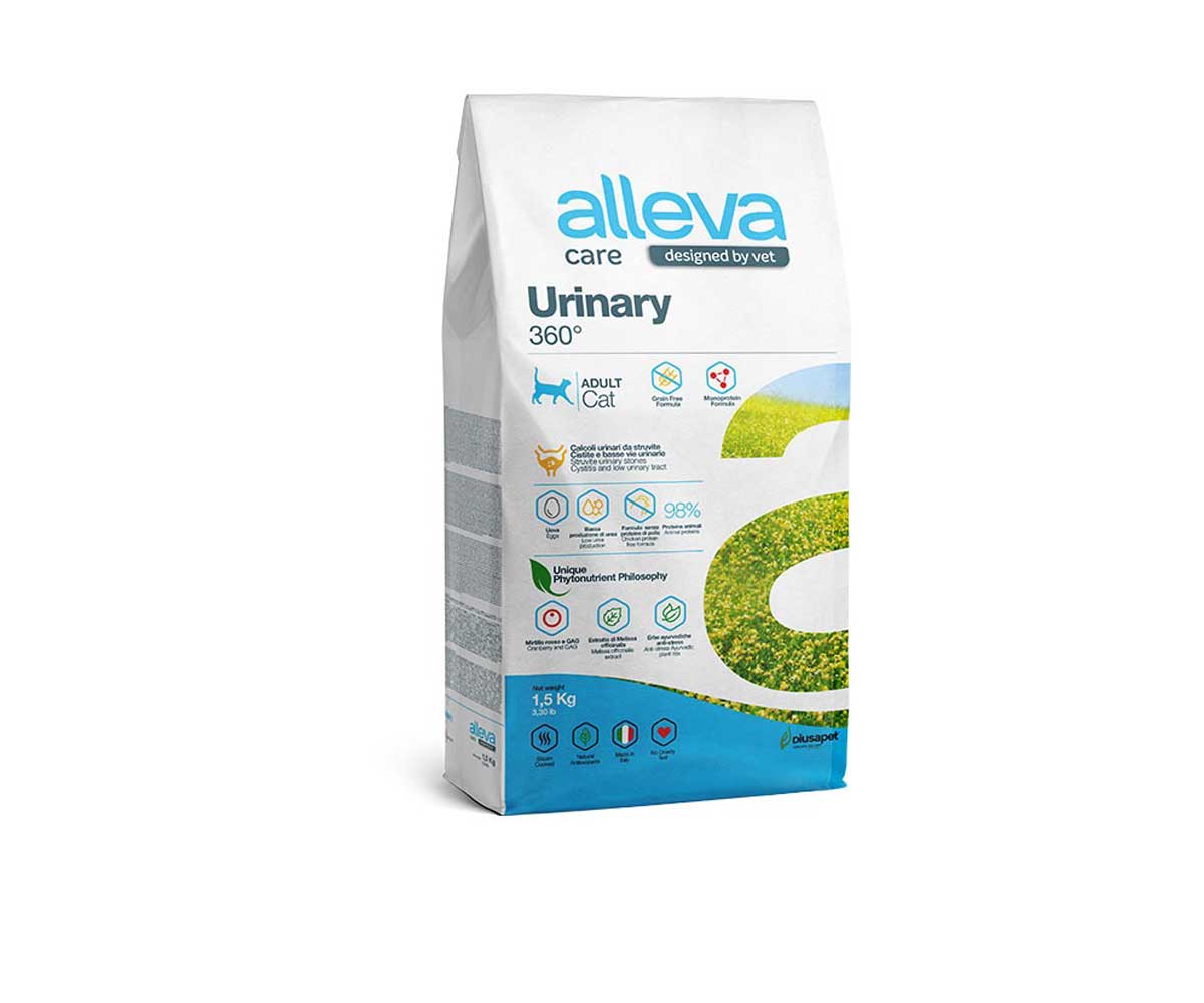 Лечебный Сухой Корм Alleva (Аллева) Care Cat Adult Urinary 360`Для Кошек При МКБ 1,5кг 102728