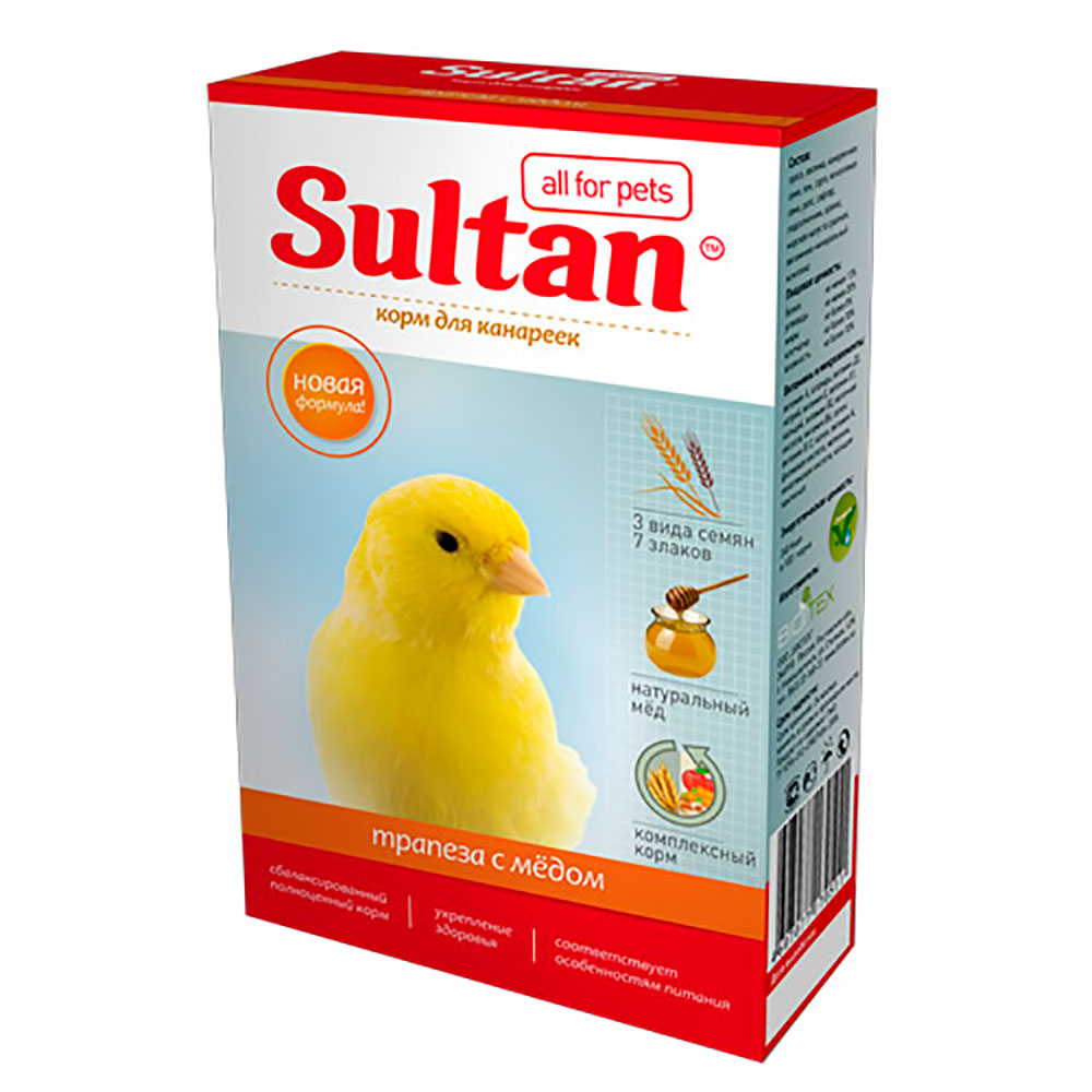 Корм Для Канареек Sultan (Султан) Новый Основной Рацион 400г (1*18)