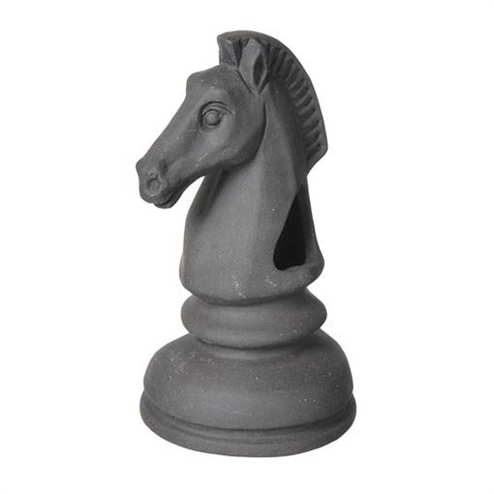 Декорация Gloxy (Глокси) Шахматная Фигура Конь Черный Gl-086678 7*7*14см