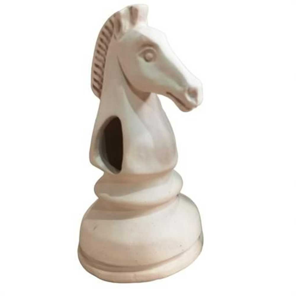 Декорация Gloxy (Глокси) Шахматная Фигура Конь Белый Gl-086708 7*7*14см