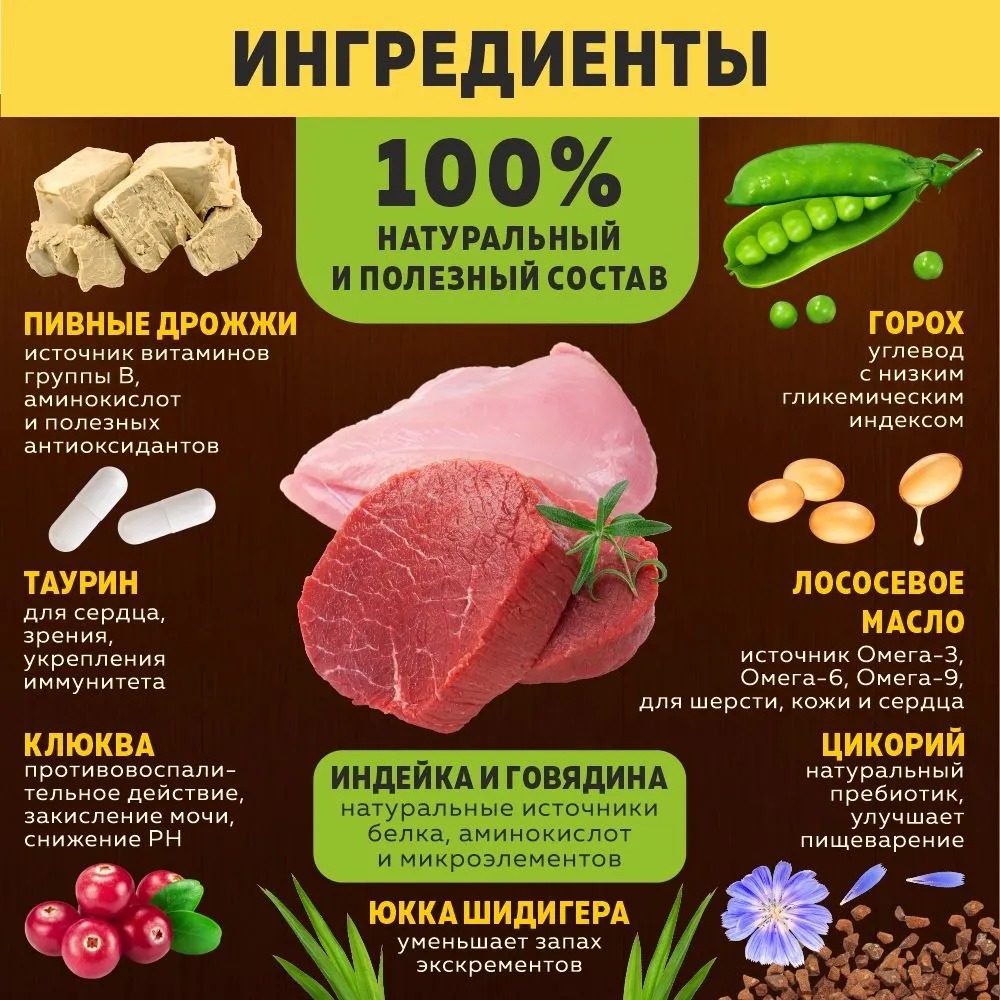 Сухой Корм Brooksfield (Бруксфилд) Low Grain Adult Cat Hairball Control Для Кошек Для Выведения Шерсти Из Желудка  Говядина и Рис 0,4кг 5660140