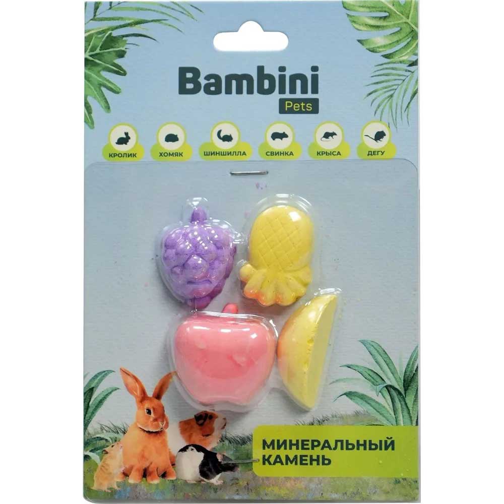 Bambini Pets (Бамбини Петс) Фрукты Камень Минеральный 4шт для Грызунов