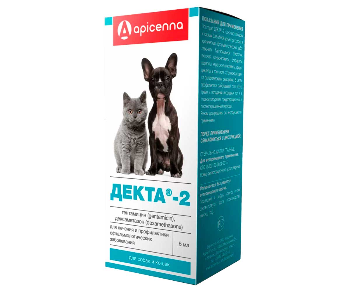 Декта-2 Капли Глазные Для Лечения и Профилактики Офтальмологических Заболеваний 5мл Apicenna (Апиценна) Стекло