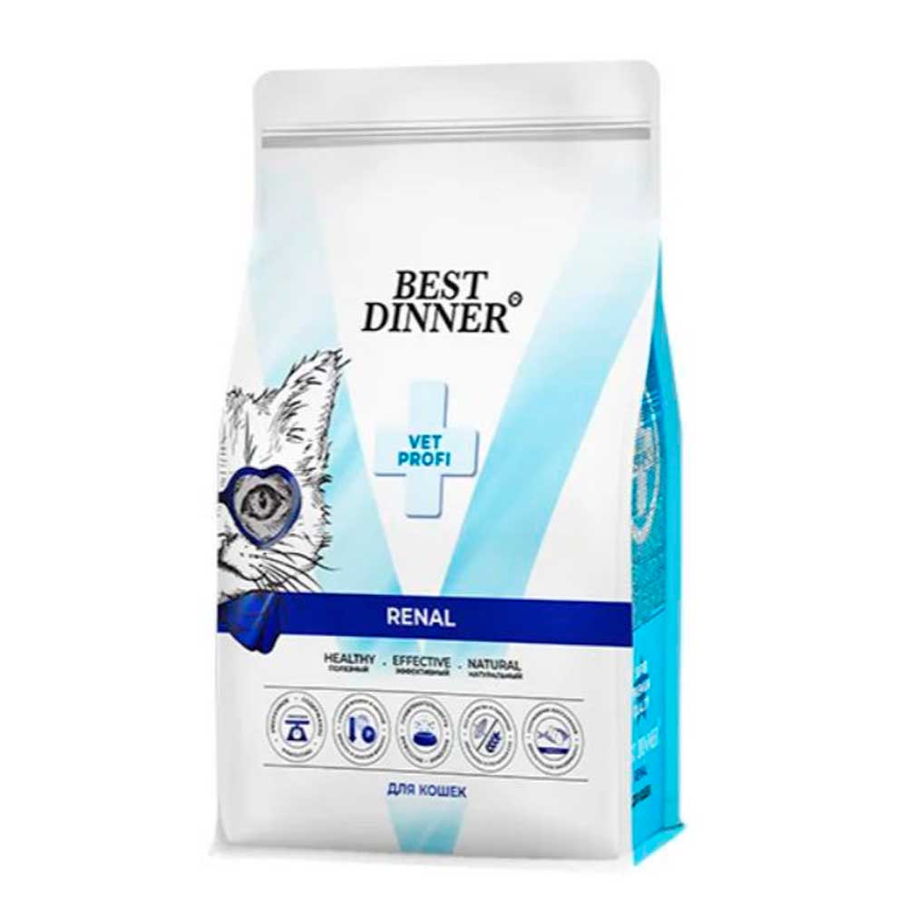 Сухой Корм Best Dinner (Бест Диннер) Для Кошек Для Поддержания Функции Почек При Острых Или Хронических Почечных Заболевания 400г 75103