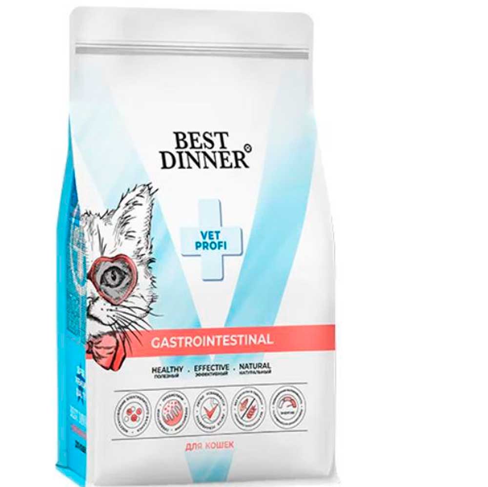 Сухой Корм Best Dinner (Бест Диннер) Для Кошек При Нарушениях Пищеварения 400г 75100