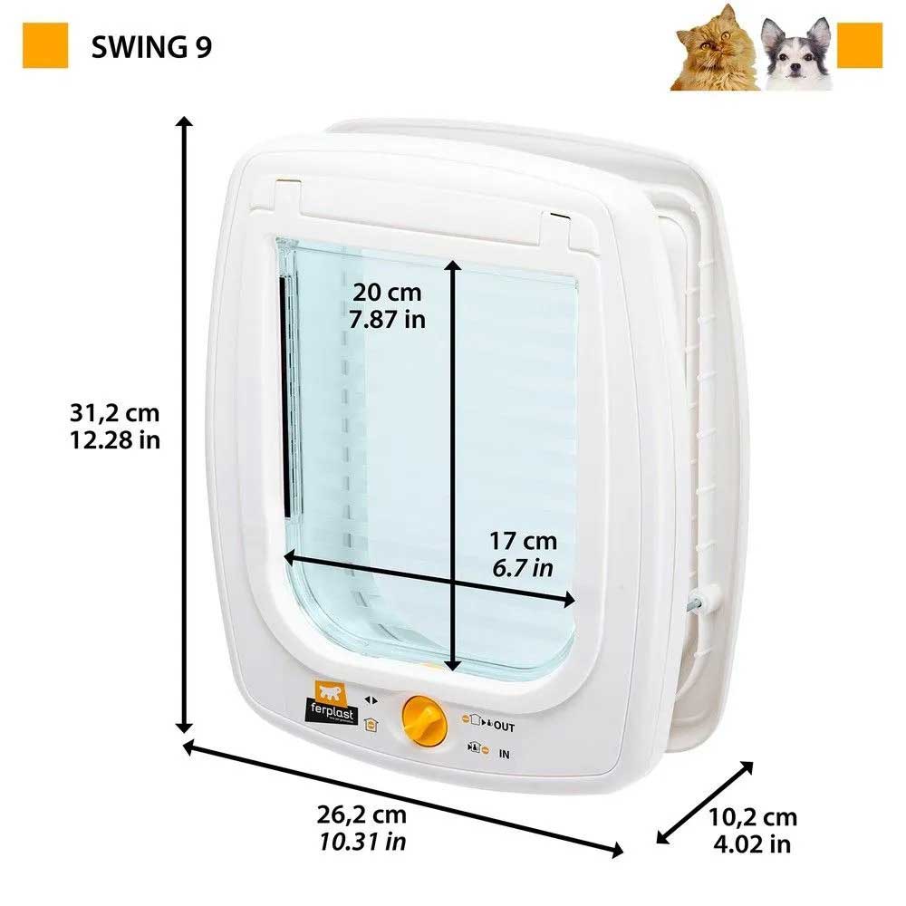 Дверка Ferplast (Ферпласт) Swing 9 Серая 26,2*10,2*31,2см 72105021